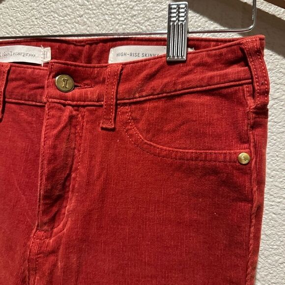 Pilcro and the Letter Press Burnt Orange High Rise Skinny Size 26 - Picture 6 of 11